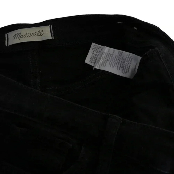 Madewell Roadtripper Skinny Black Stretch High Rise Denim Jeans Size 28 - Picture 7 of 9